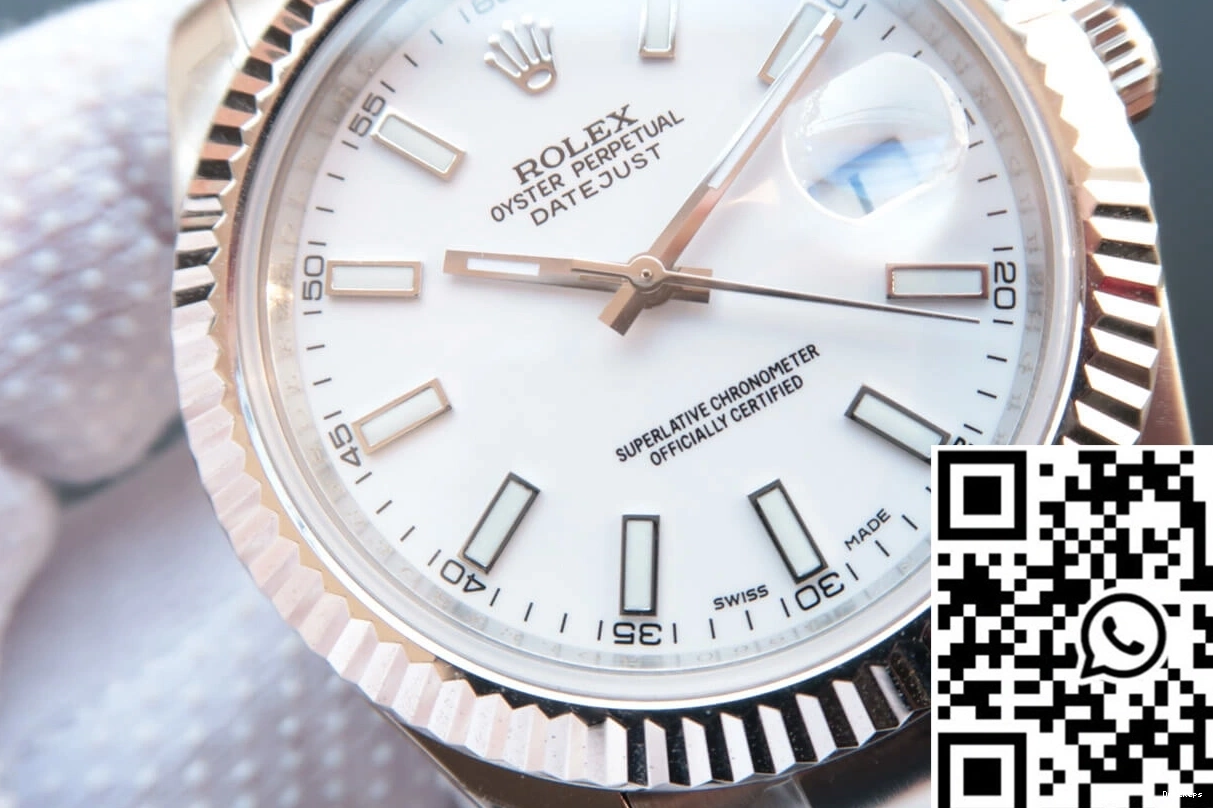 White Rolex M126334-0009 EW Datejust Dial Factory 0108